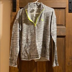 Quarter zip sweatshirt.